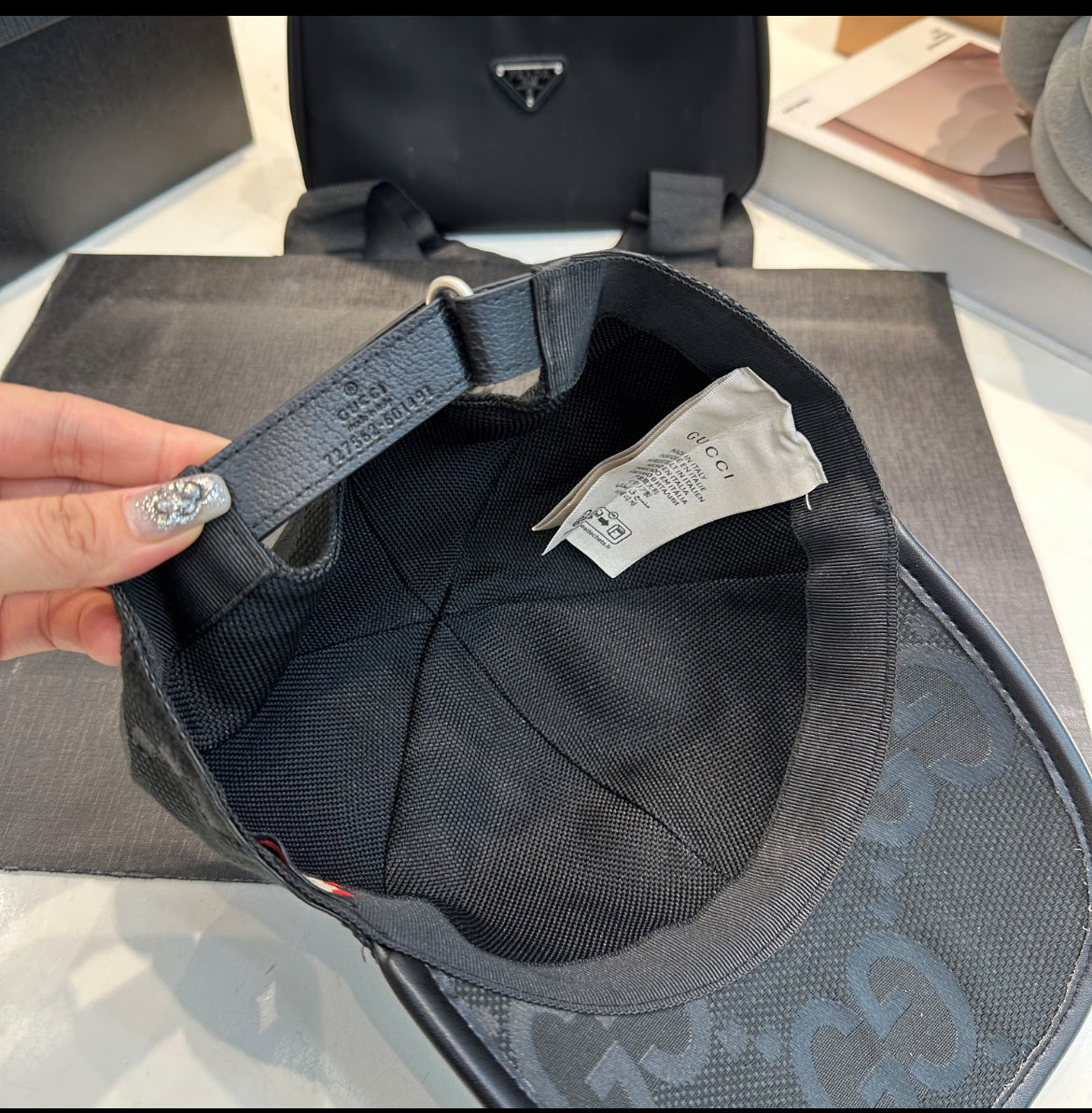 Gucci jumbo svart keps