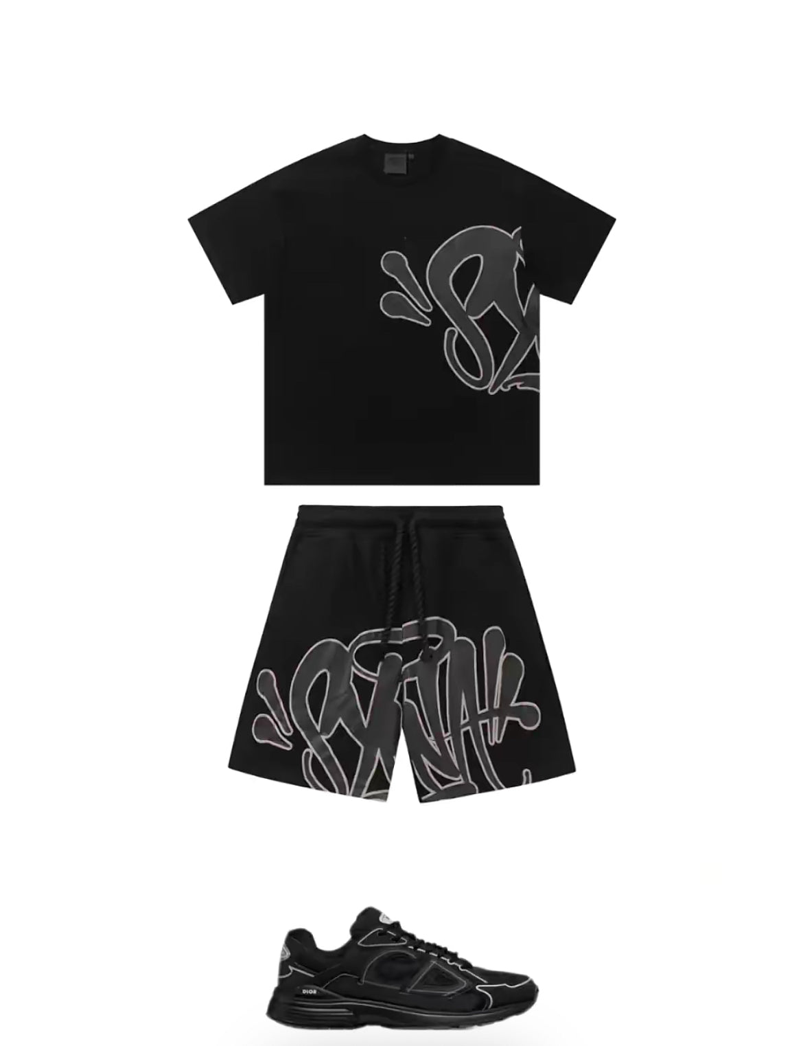Svart set med hel svarta dior b30s