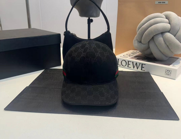 Gucci keps svart canvas